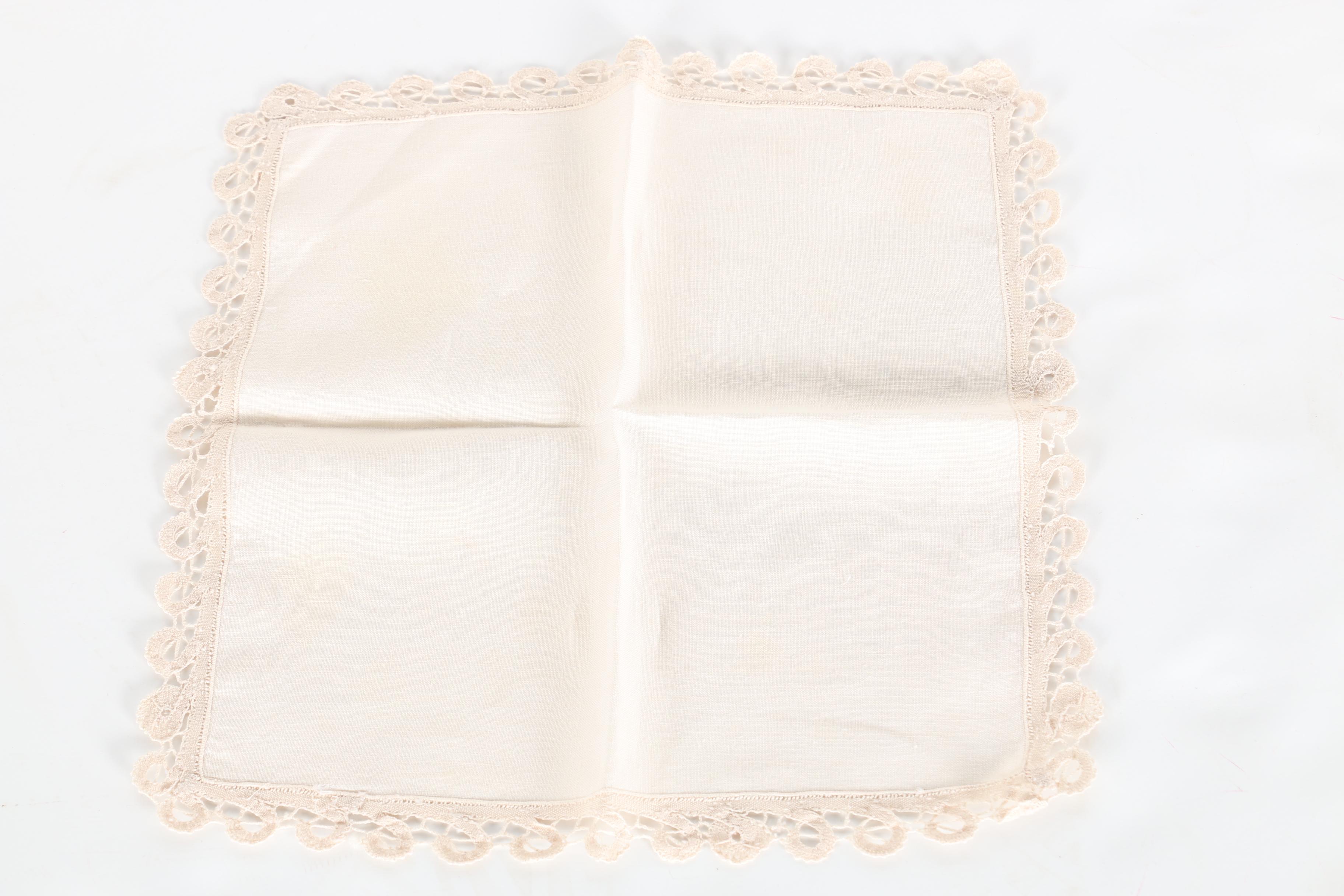 Decorative Table Linens with Lace and Embroidery Featuring Statements Collection by C&W Imports