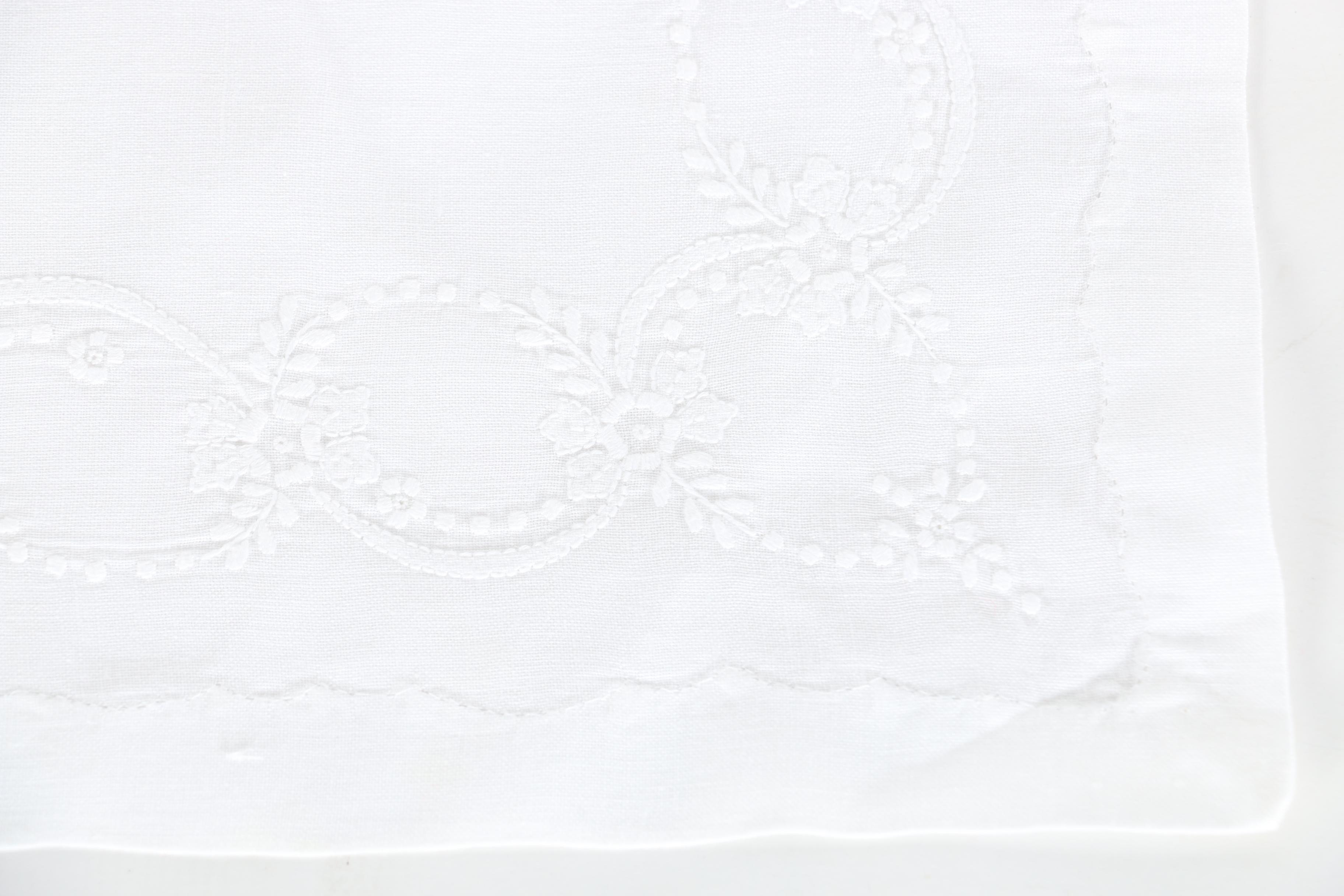 Decorative Table Linens with Lace and Embroidery Featuring Statements Collection by C&W Imports