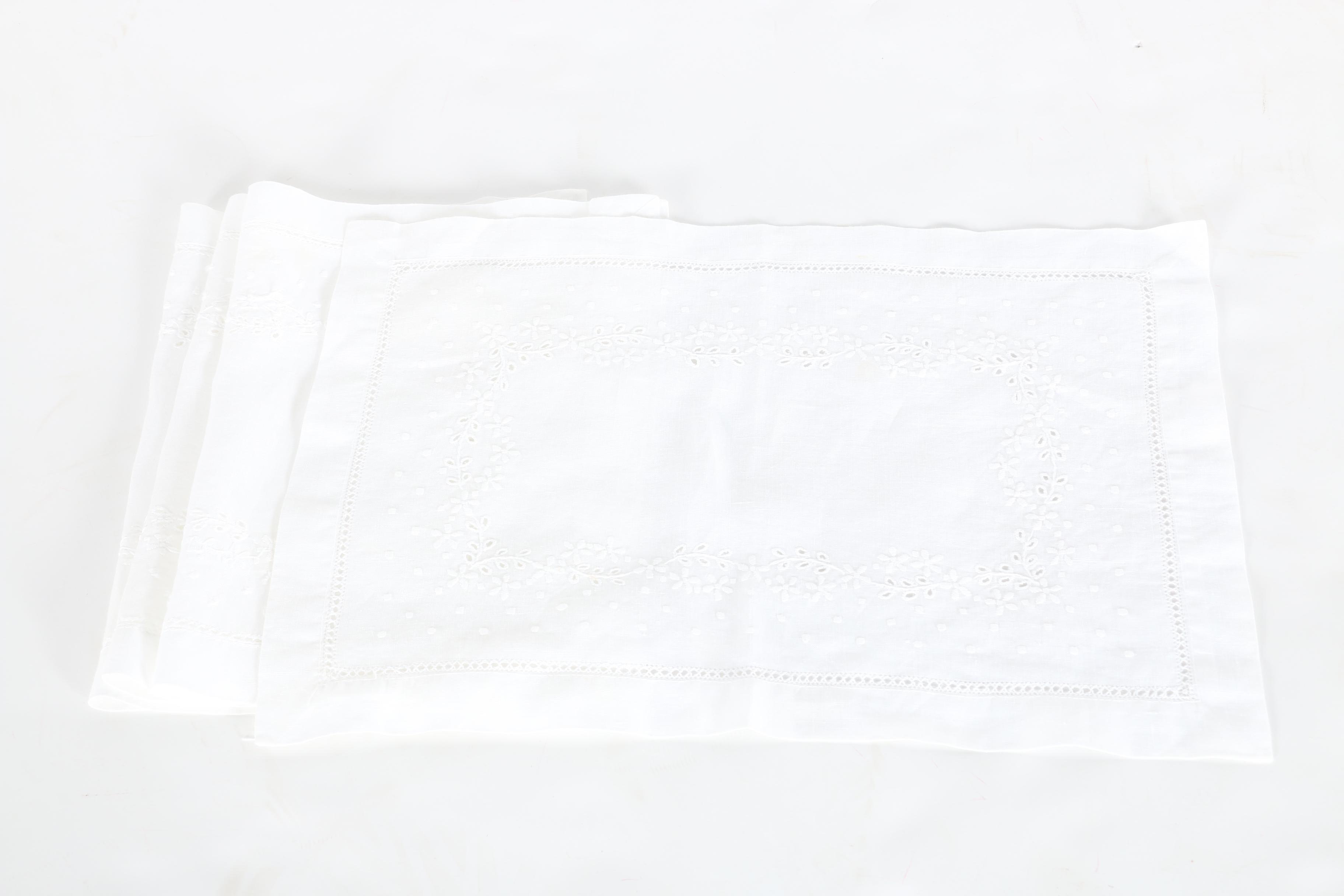 Decorative Table Linens with Lace and Embroidery Featuring Statements Collection by C&W Imports