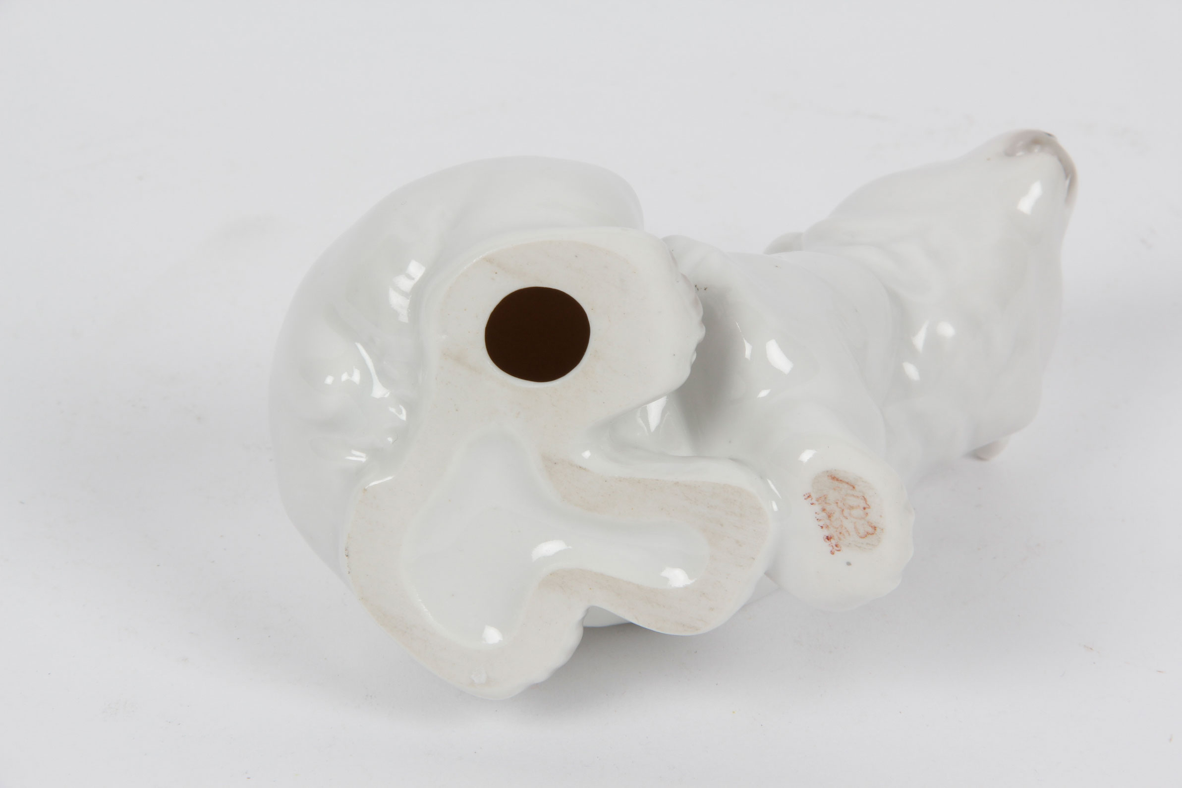 Russian Porcelain Polar Bear Figurine by Lomonosov Porcelain Factory