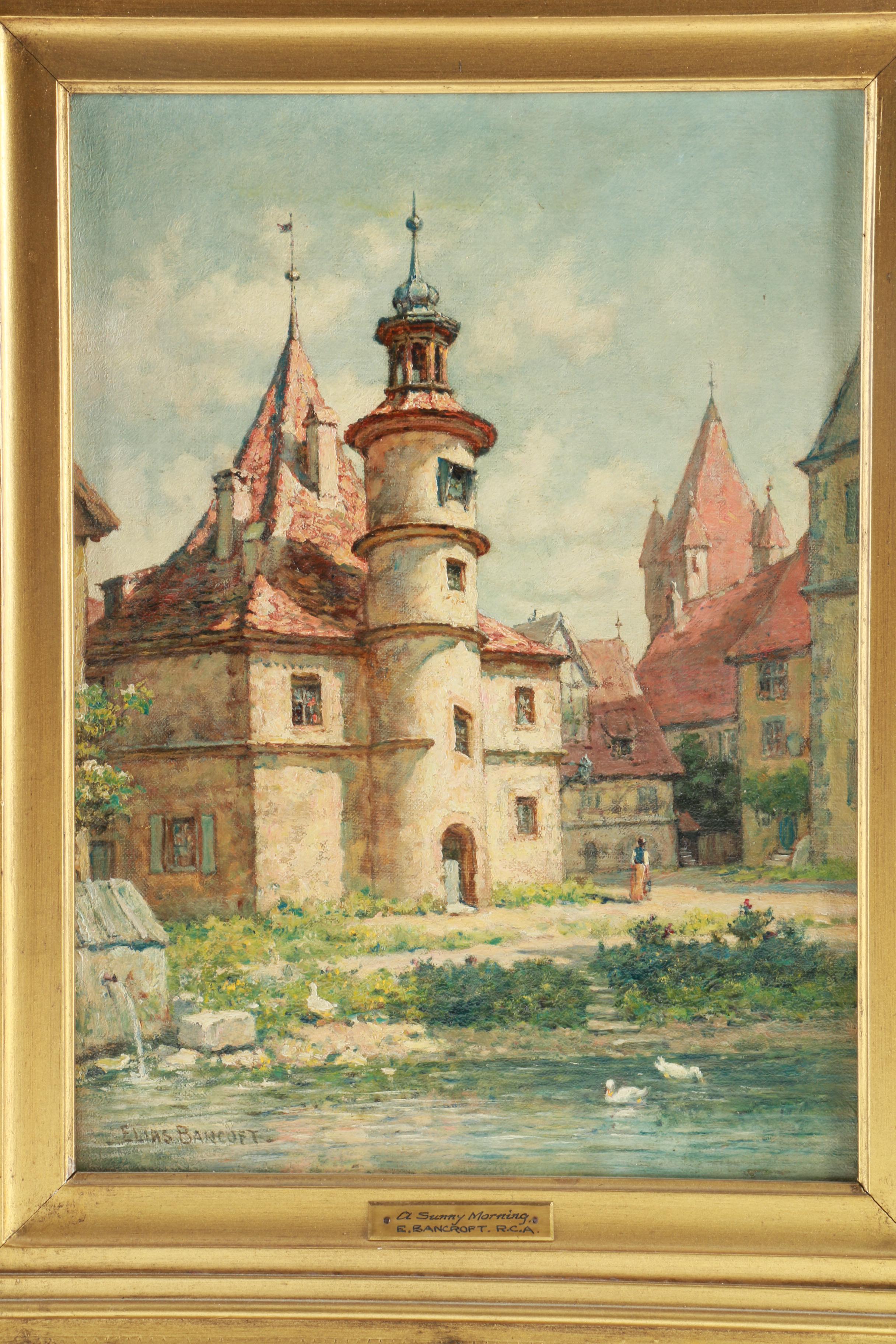 Elias Bancroft Oil Painting on Canvas "A Sunny Morning"