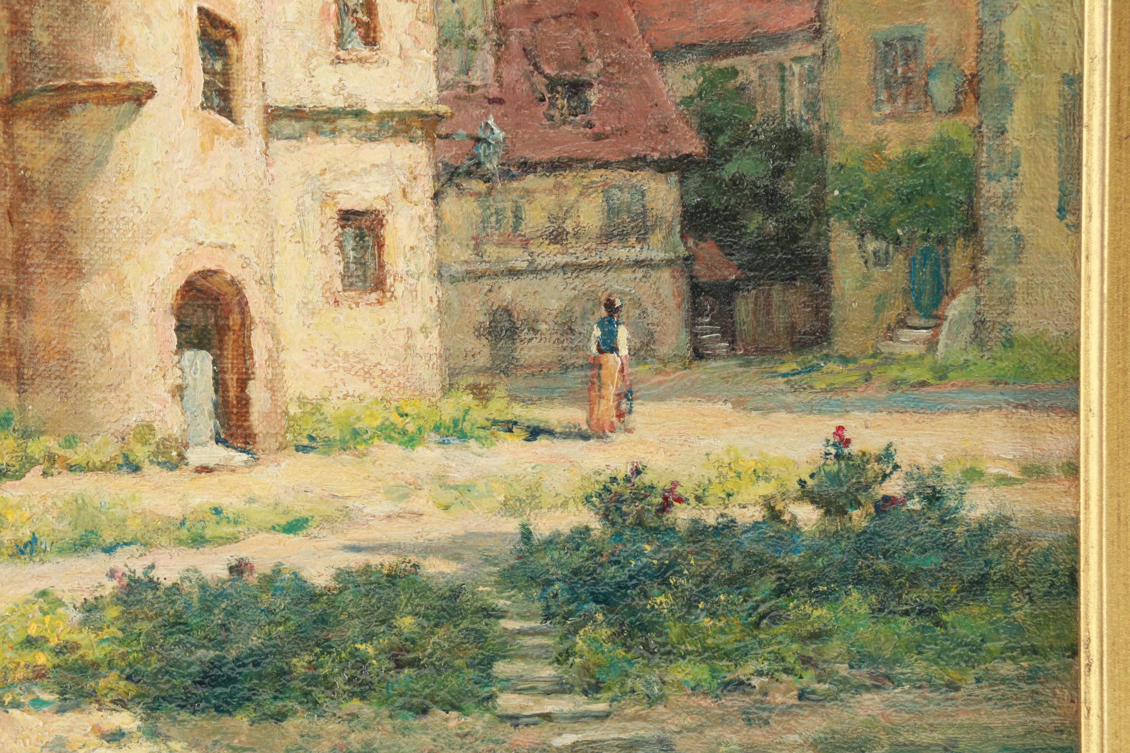 Elias Bancroft Oil Painting on Canvas "A Sunny Morning"