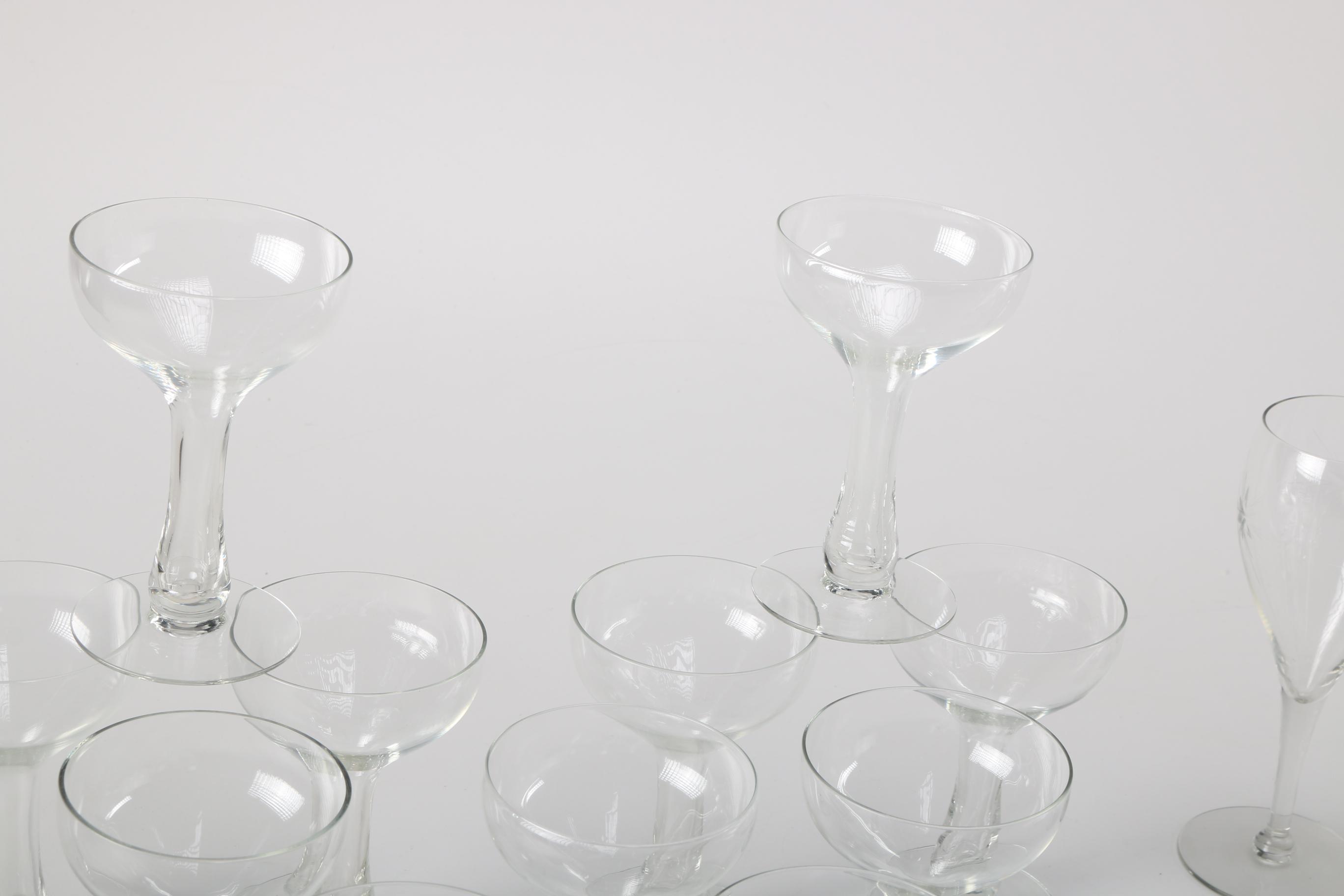 Wine Glasses and Champagne Coupes