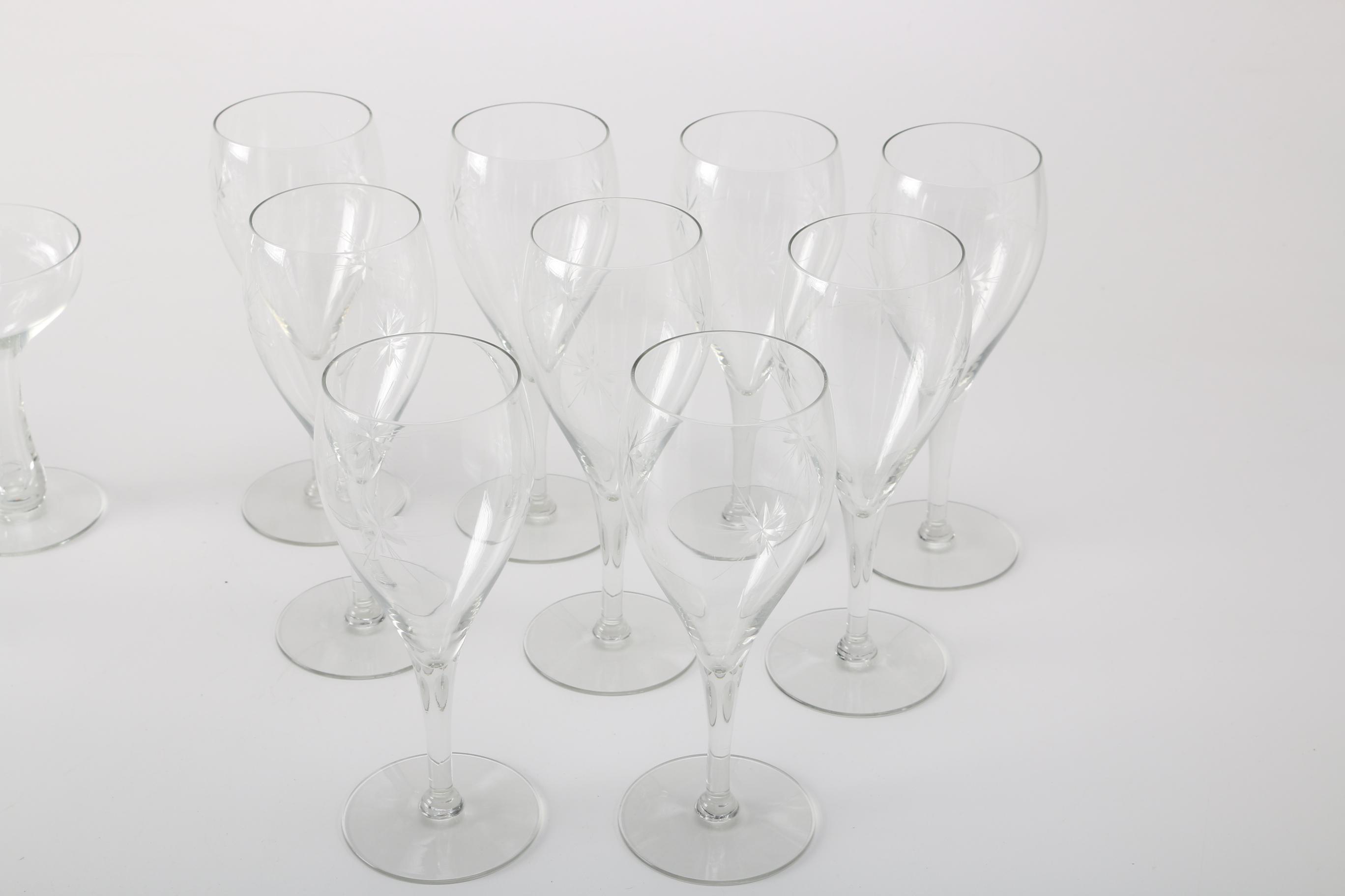 Wine Glasses and Champagne Coupes