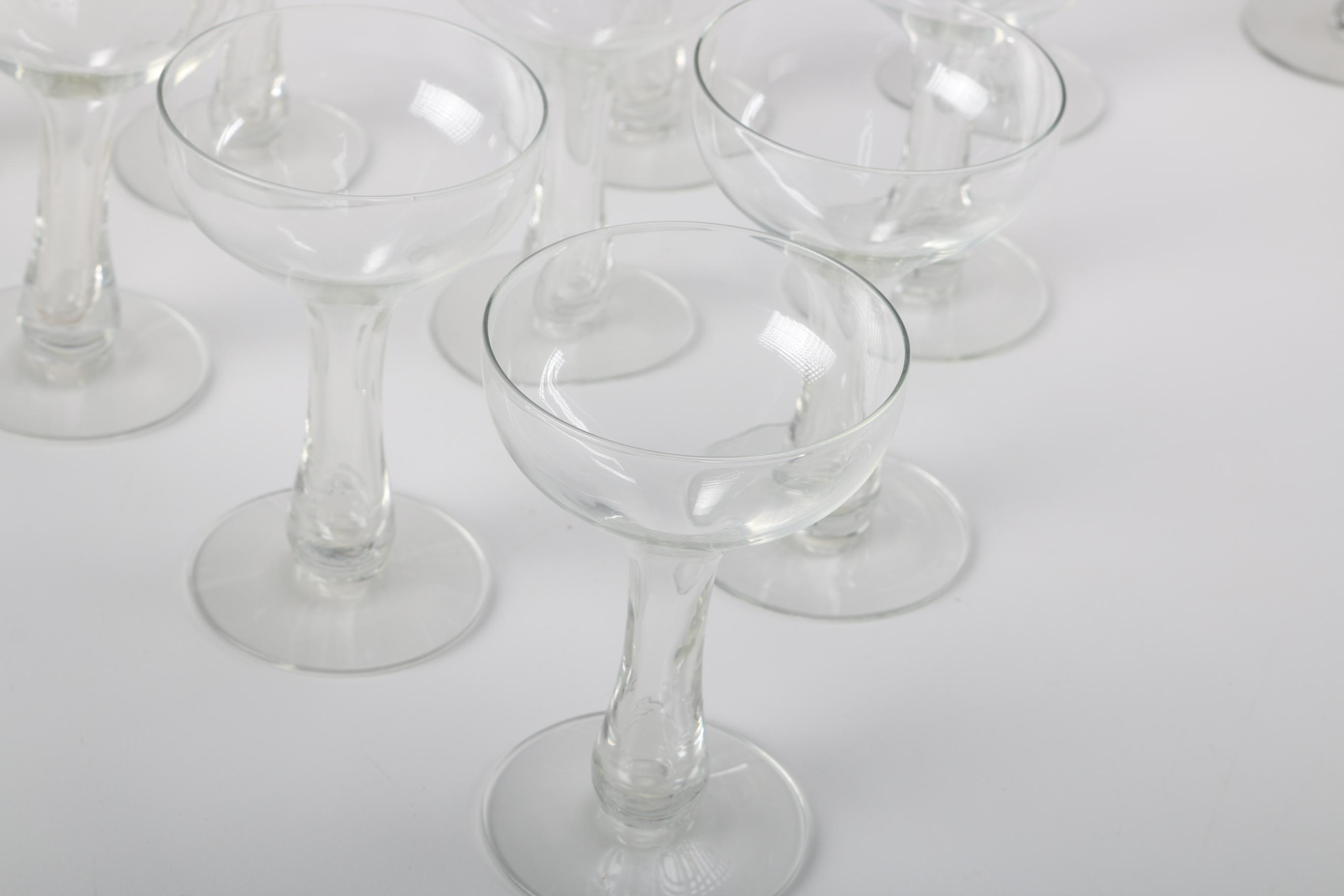 Wine Glasses and Champagne Coupes