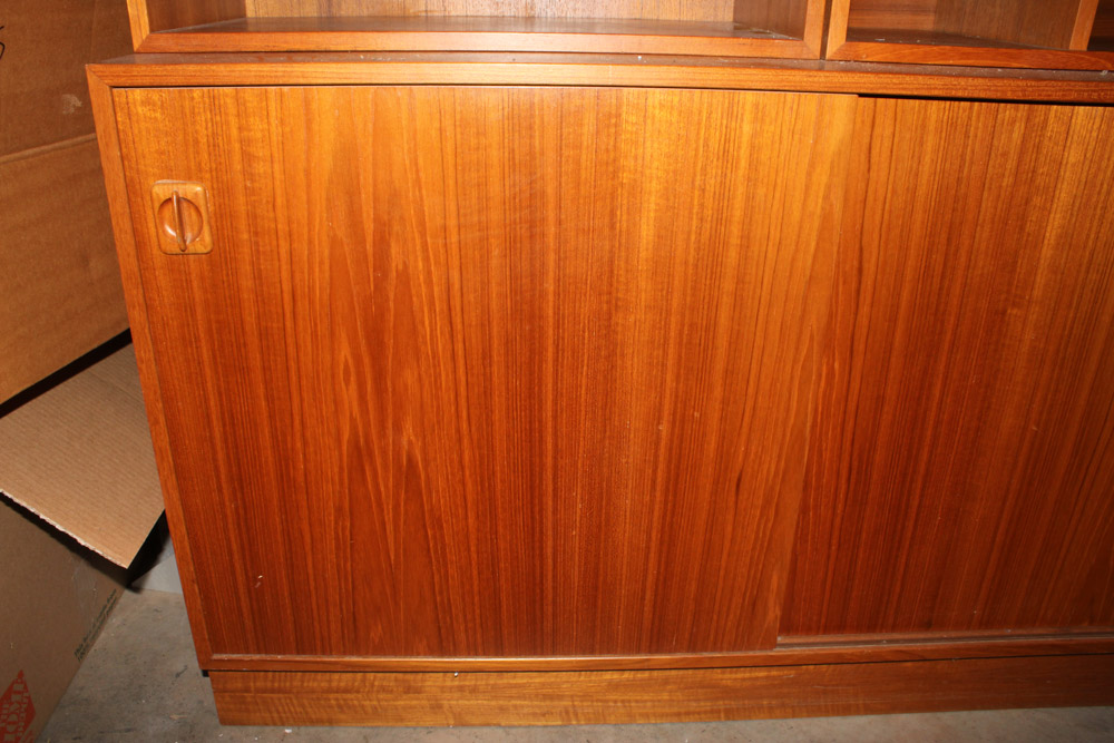 Credenza with Modular Shelving Units