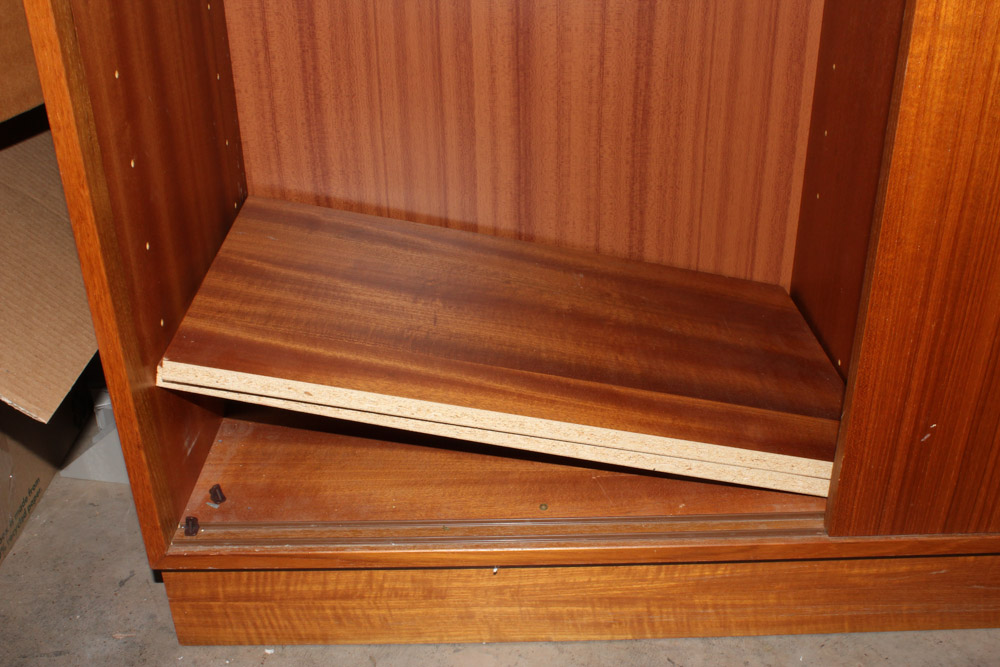 Credenza with Modular Shelving Units