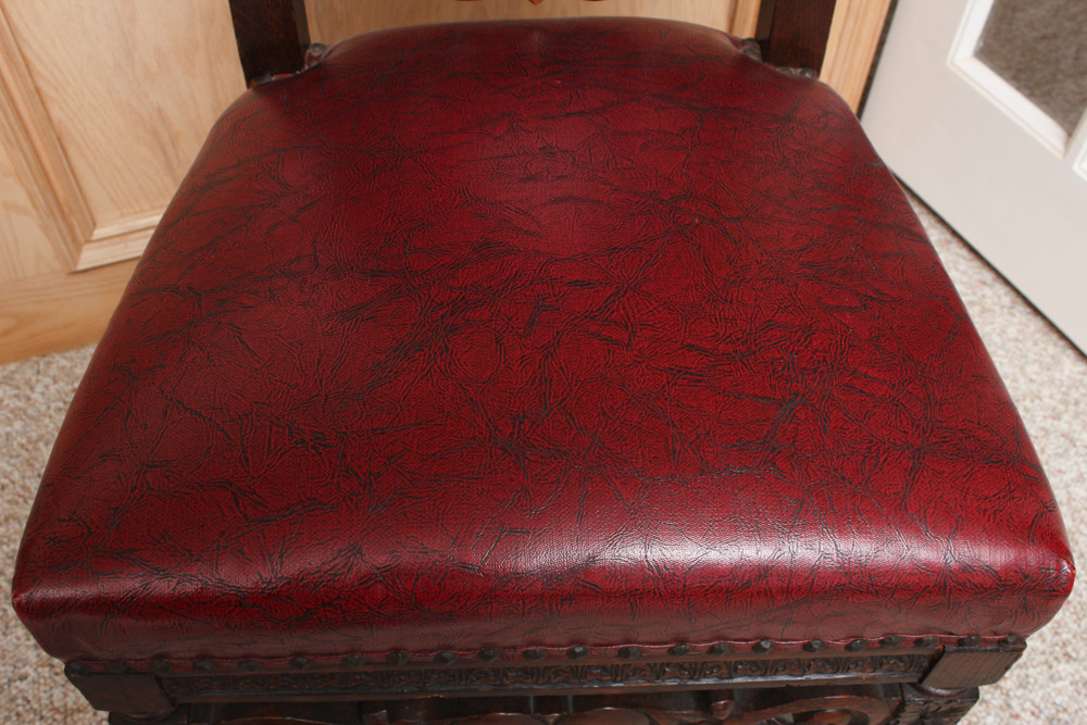 Vintage Victorian Style Oak Dining Chairs