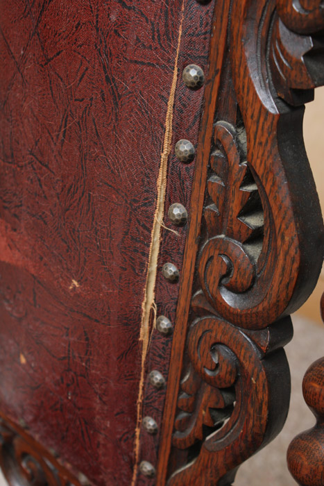 Vintage Victorian Style Oak Dining Chairs