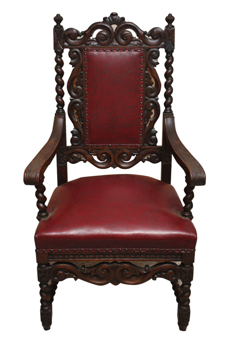 Vintage Victorian Style Oak Dining Chairs