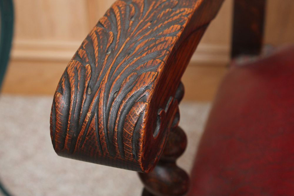 Vintage Victorian Style Oak Dining Chairs