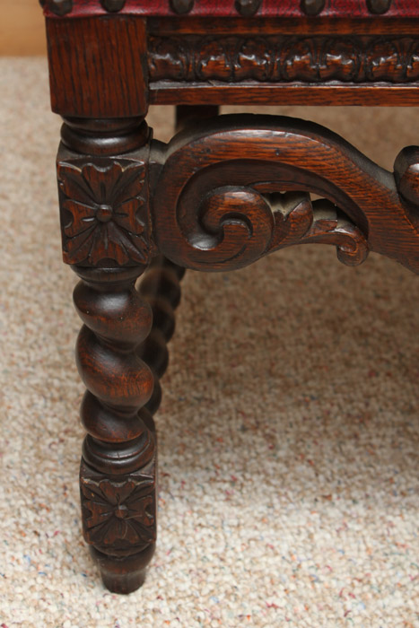 Vintage Victorian Style Oak Dining Chairs