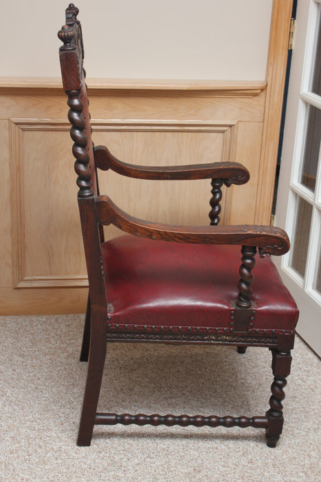 Vintage Victorian Style Oak Dining Chairs