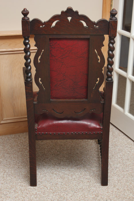 Vintage Victorian Style Oak Dining Chairs