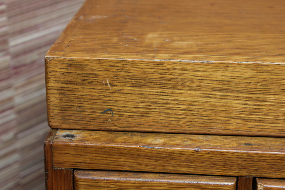 Vintage Oak Remington Rand Card Catalog by Library Bureau Division