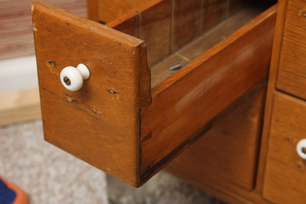 Vintage Oak Remington Rand Card Catalog by Library Bureau Division