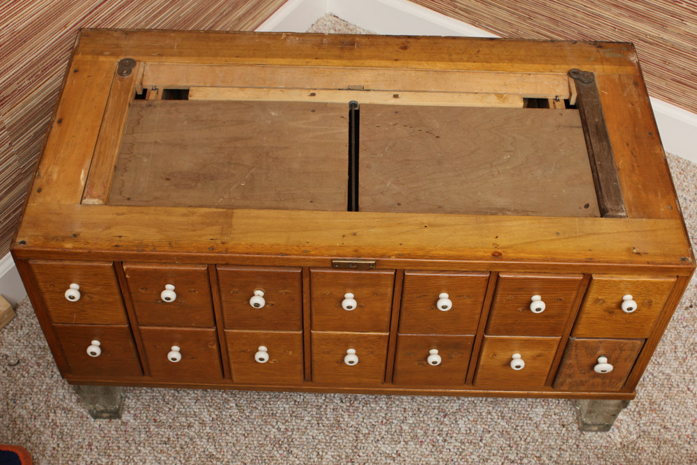 Vintage Oak Remington Rand Card Catalog by Library Bureau Division