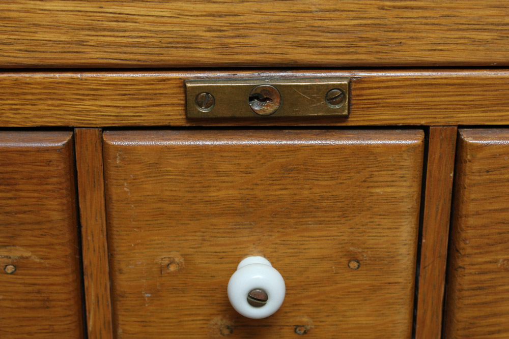 Vintage Oak Remington Rand Card Catalog by Library Bureau Division