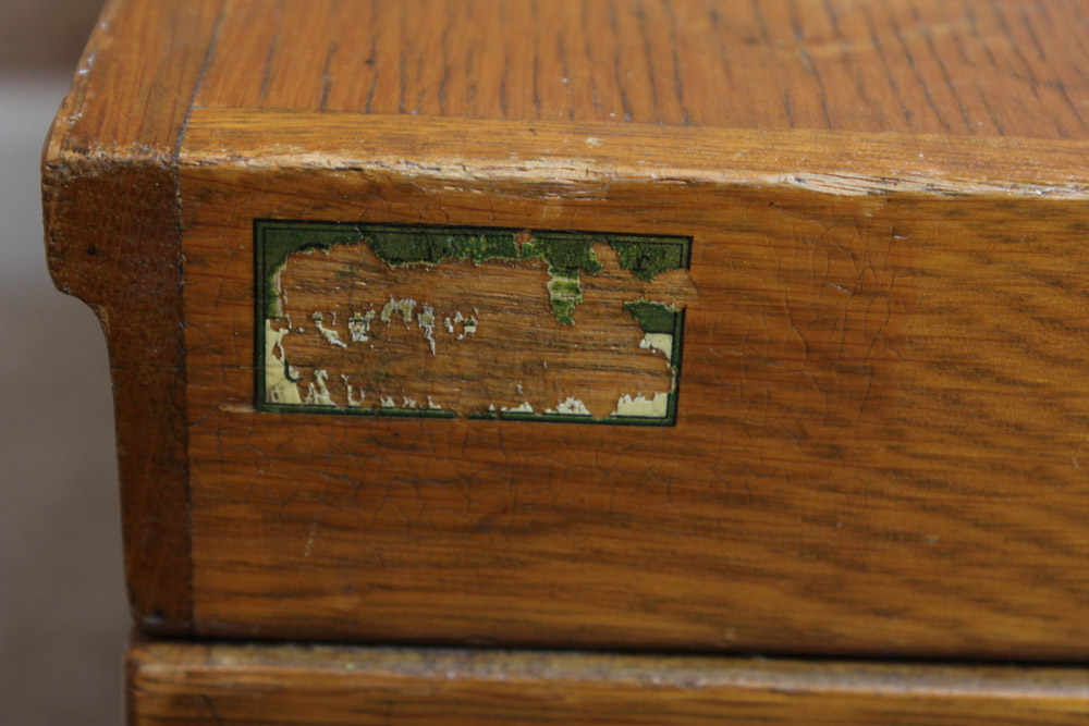 Vintage Oak Remington Rand Card Catalog by Library Bureau Division