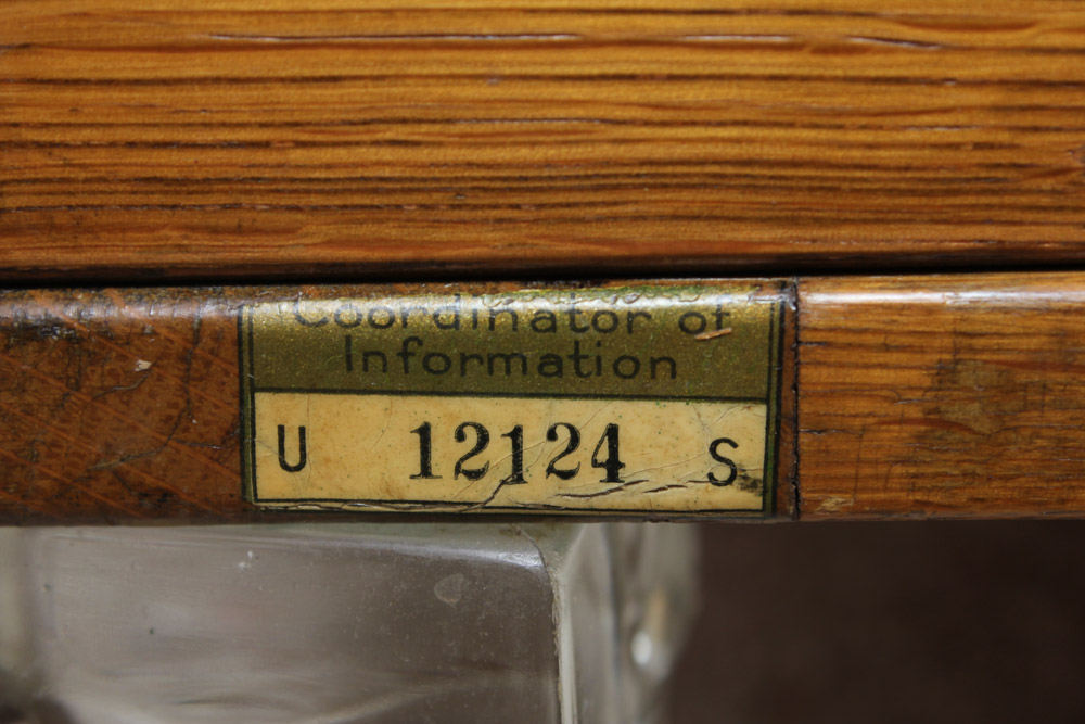 Vintage Oak Remington Rand Card Catalog by Library Bureau Division