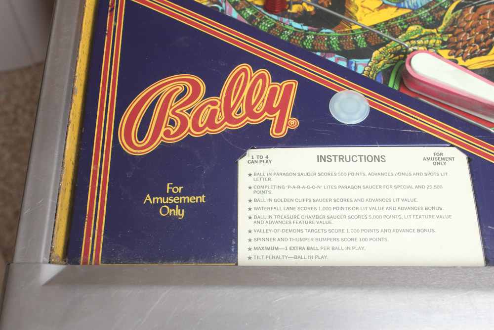 Bally "Paragon" Pinball Machine