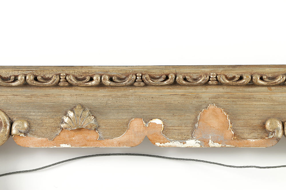 Early 20th-Century Silver Gesso Frame