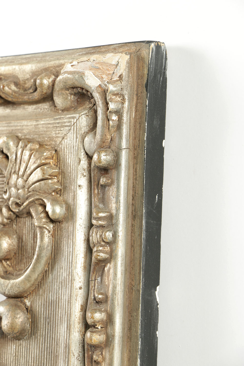 Early 20th-Century Silver Gesso Frame