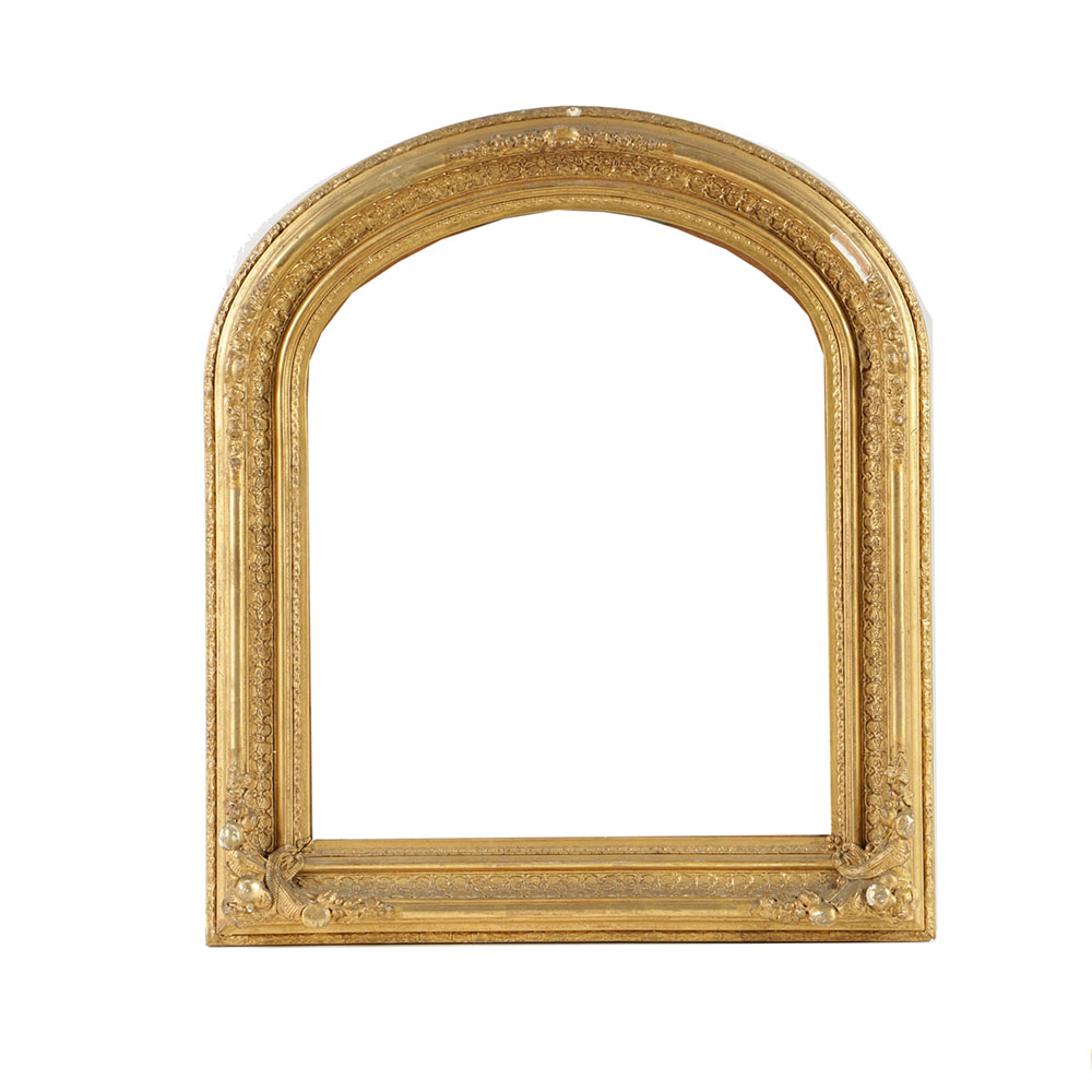 Mid 19th-Century Gilt and Gesso Arched Frame