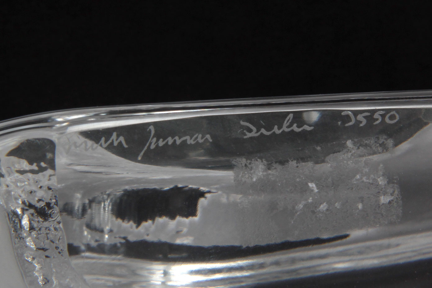 Crystal Polar Bear Sculpture by Mats Jonasson