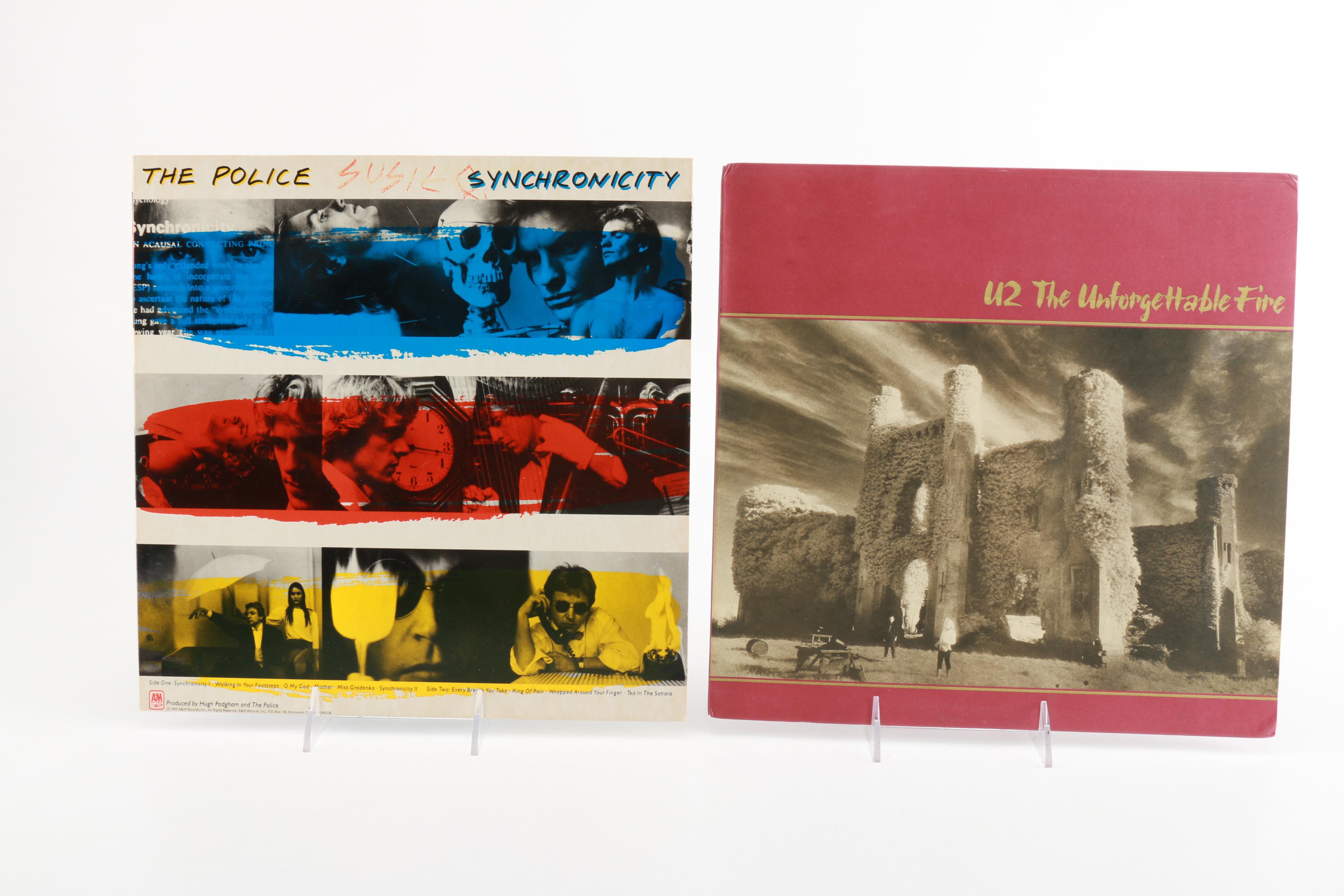 U2, Pretenders and Police LPs