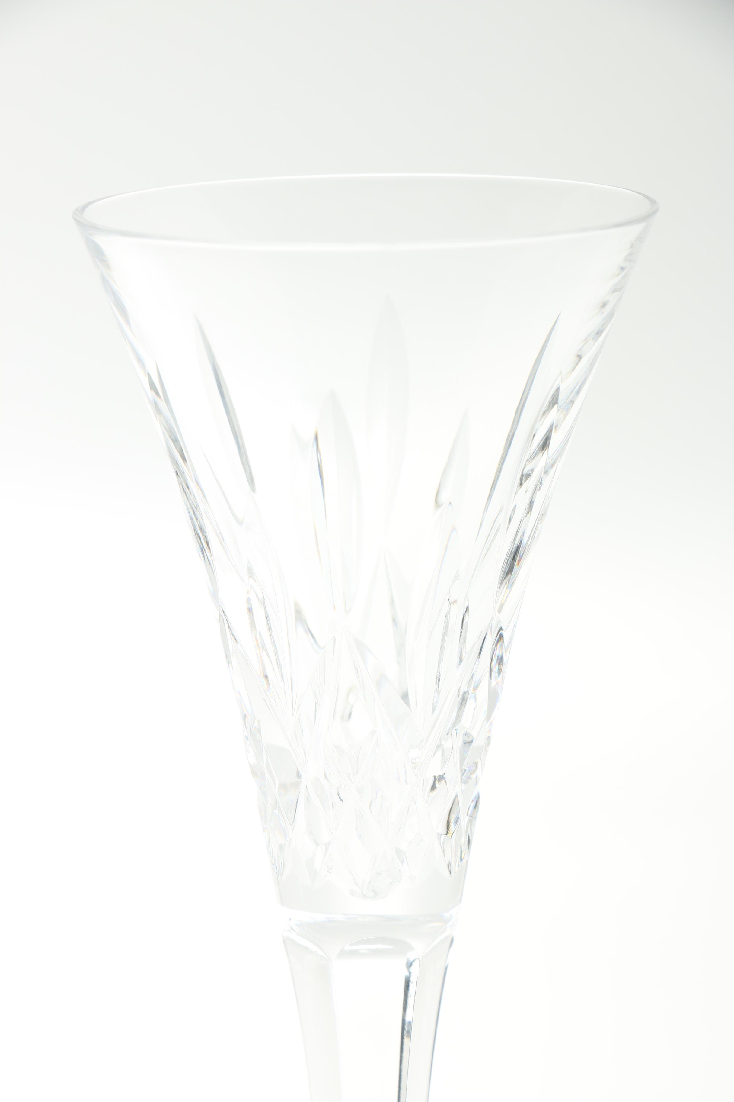 Waterford Lismore Collection Champagne Flutes and Martini Glasses