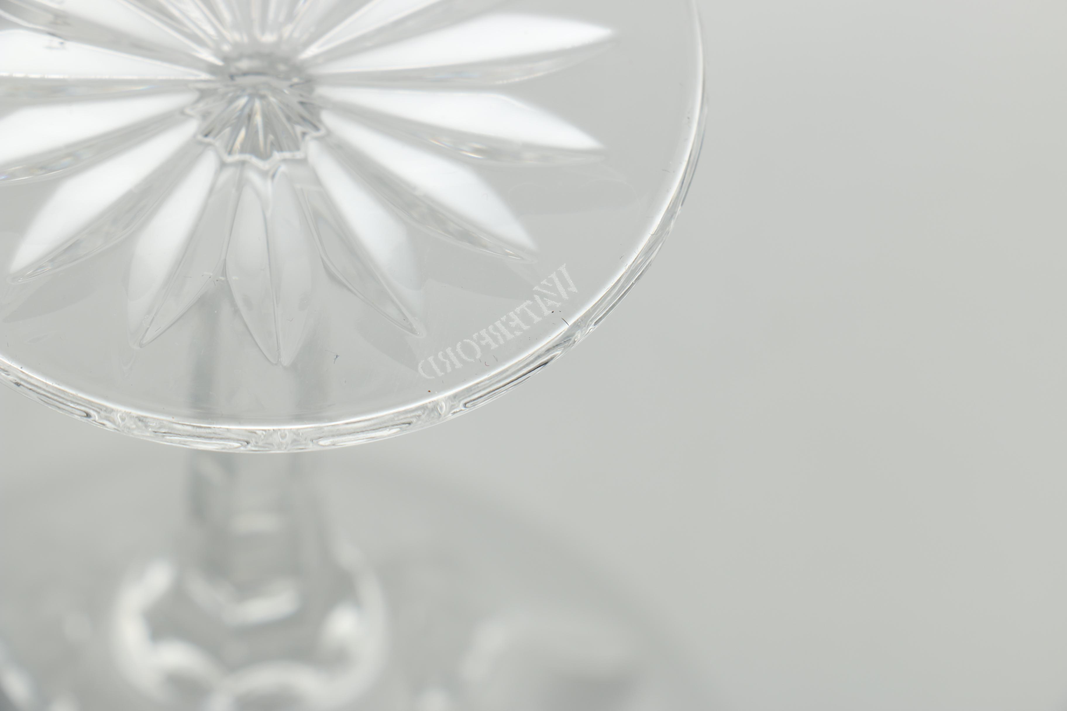 Waterford Lismore Collection Champagne Flutes and Martini Glasses