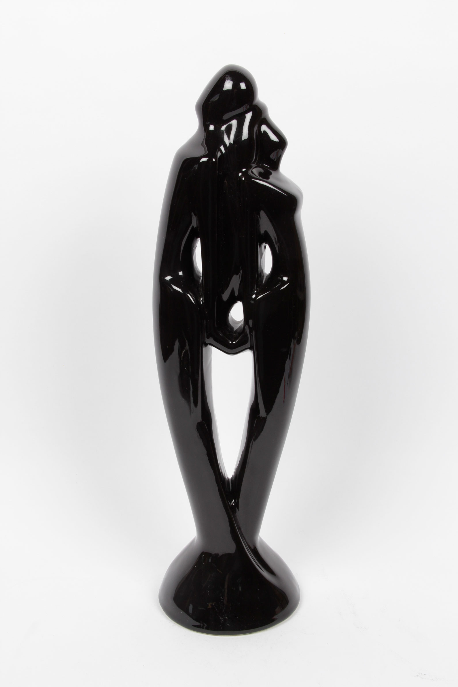 Art Deco "The Lovers" Statue in Style of Haeger Pottery