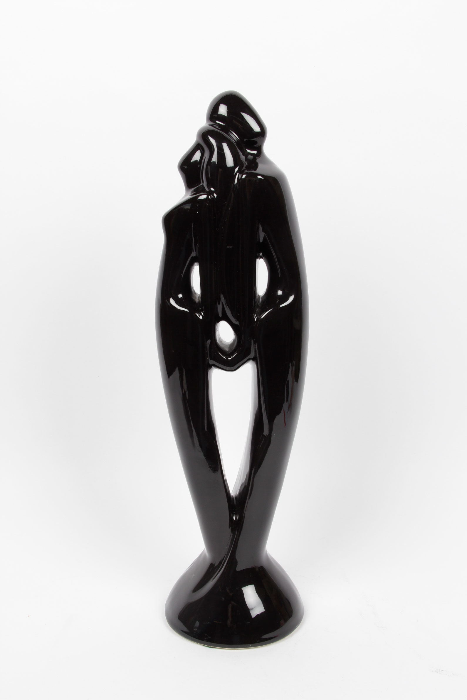 Art Deco "The Lovers" Statue in Style of Haeger Pottery