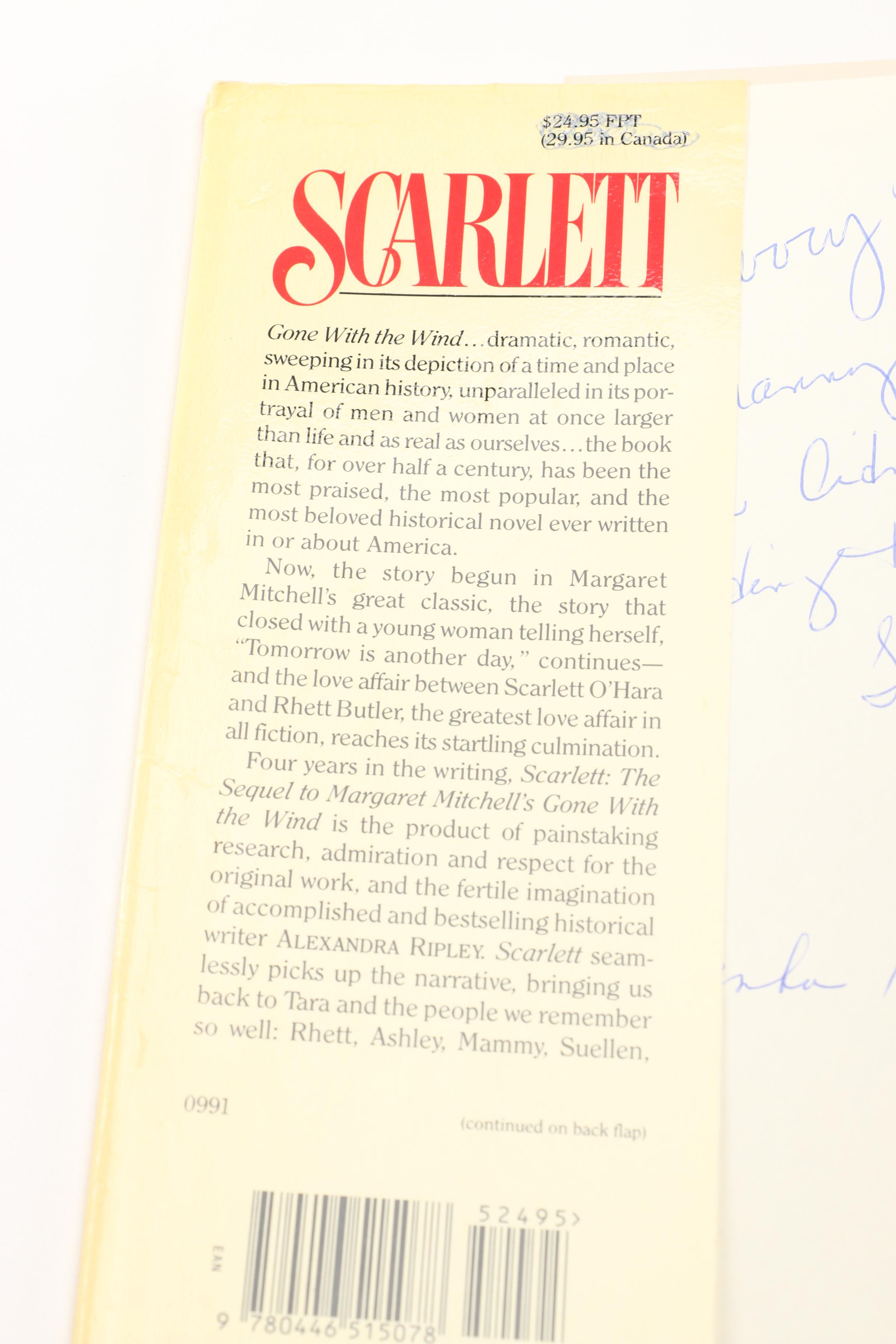 1988 "Gone With the Wind" and 1990s "Scarlett"