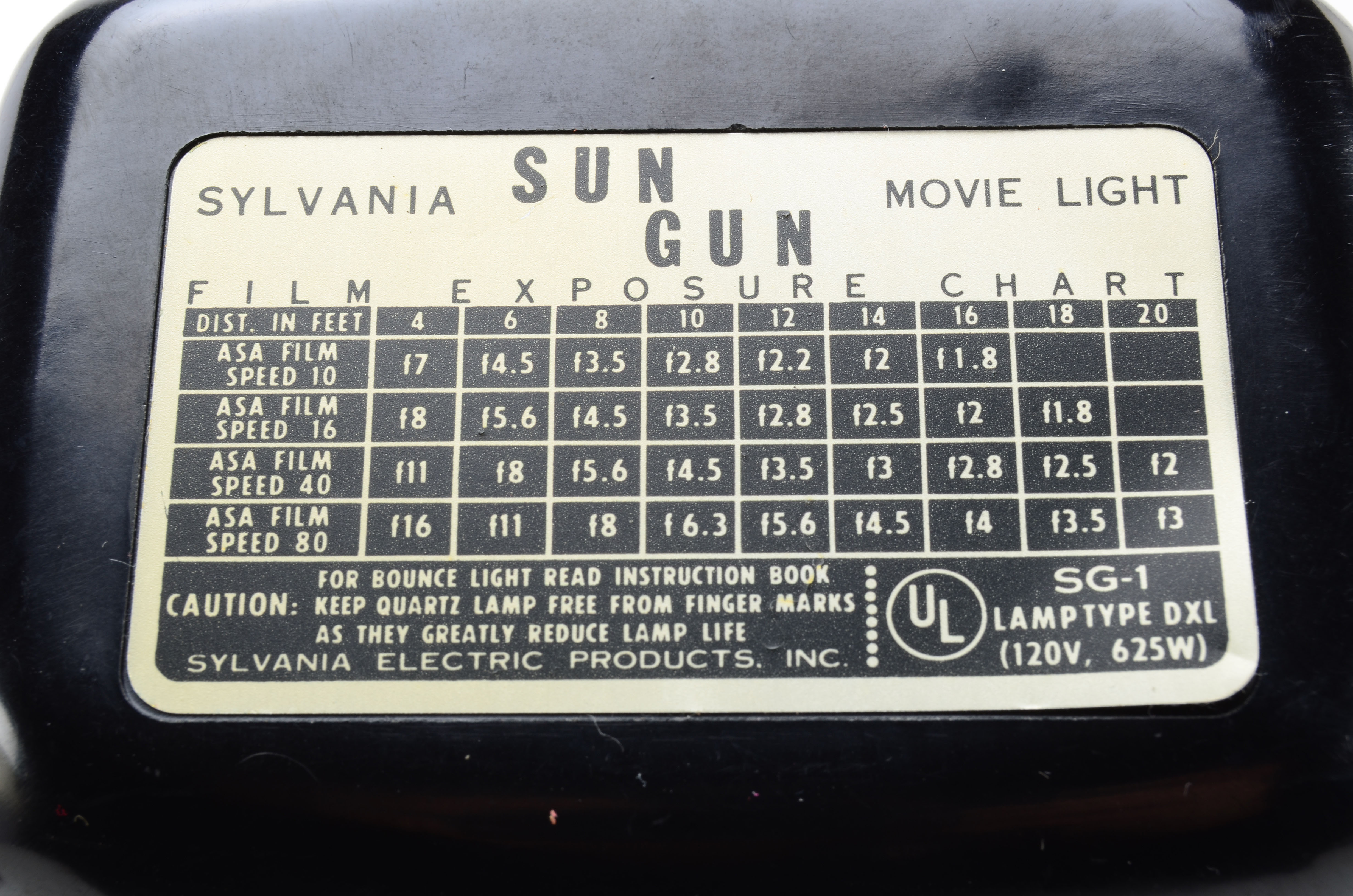 Vintage Sylvania SunGun Movie Light