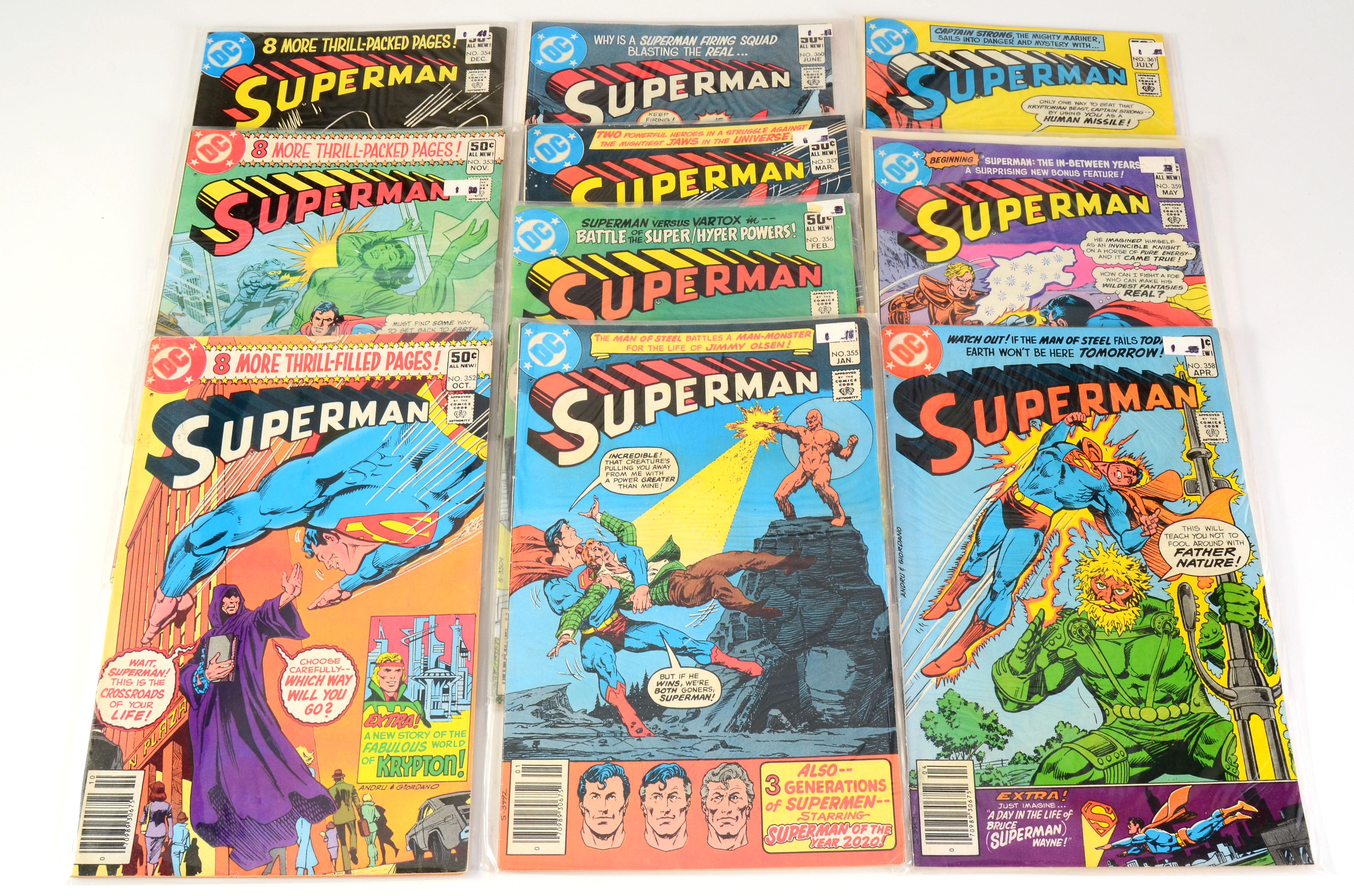 First Series “Superman” Issues 352-392