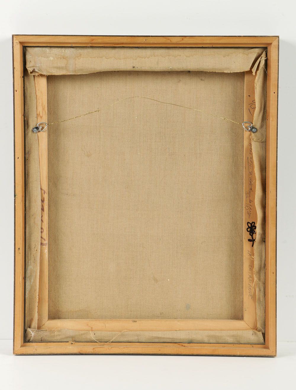 Signed Abstract Oil Painting on Canvas "La Salamande"