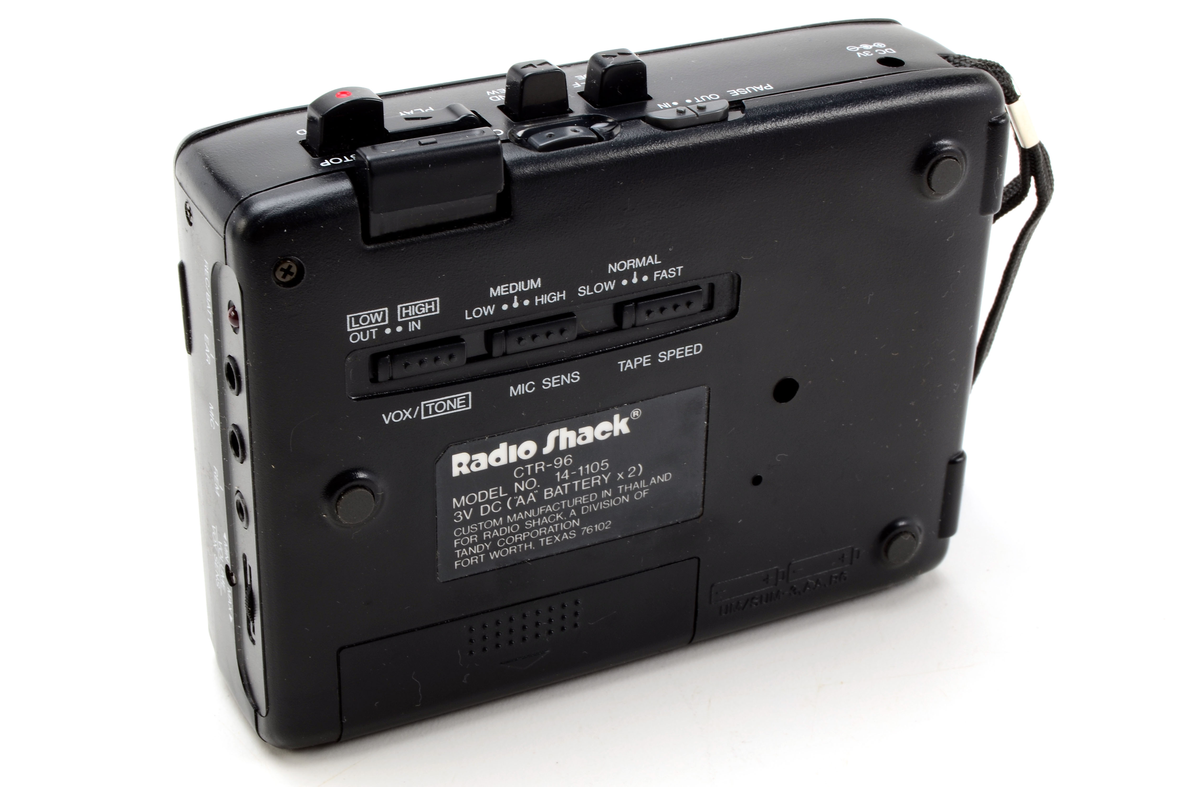 Radio Shack Voice-Activated Cassette Tape Recorders