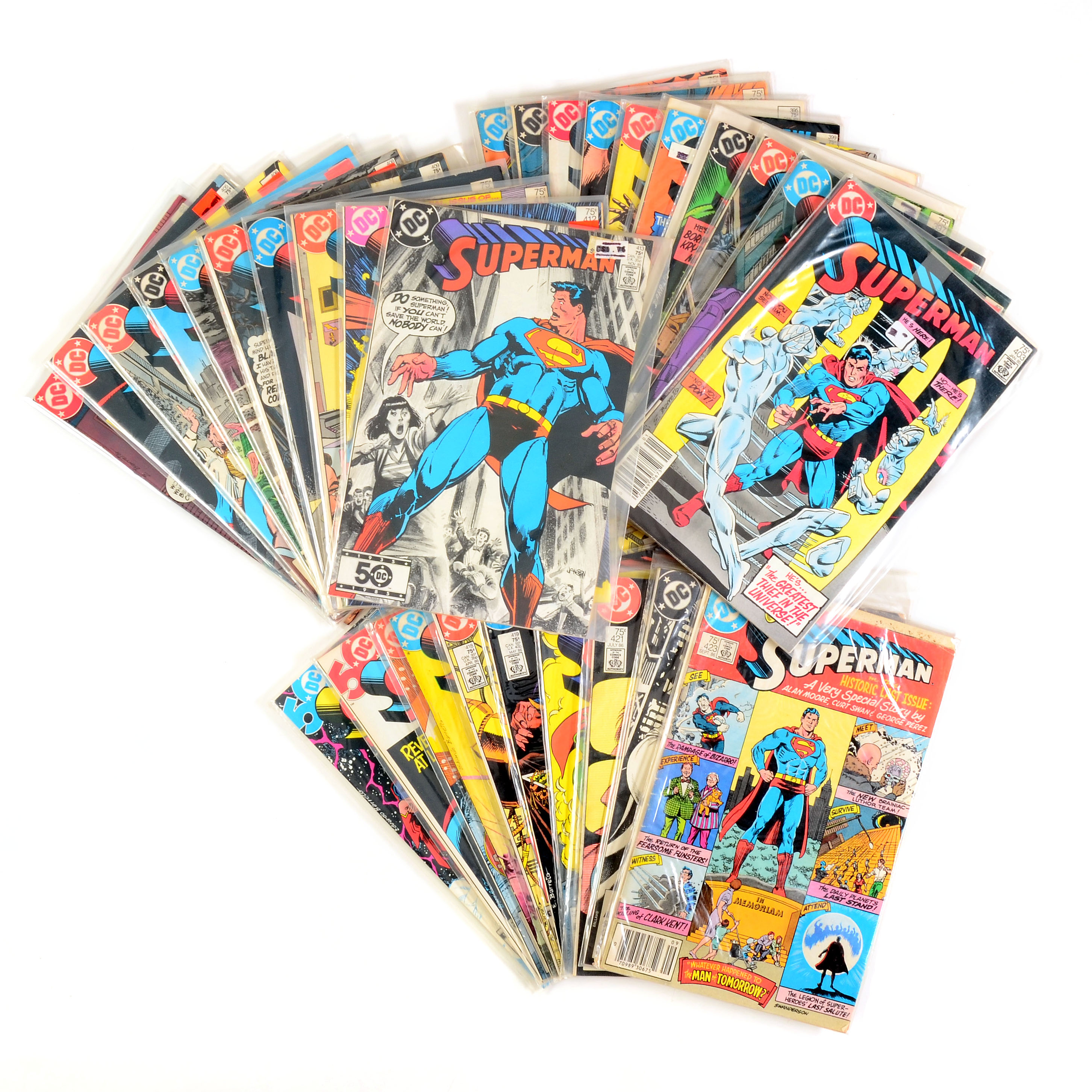 Late Issue First Series “Superman” Including Final Issue