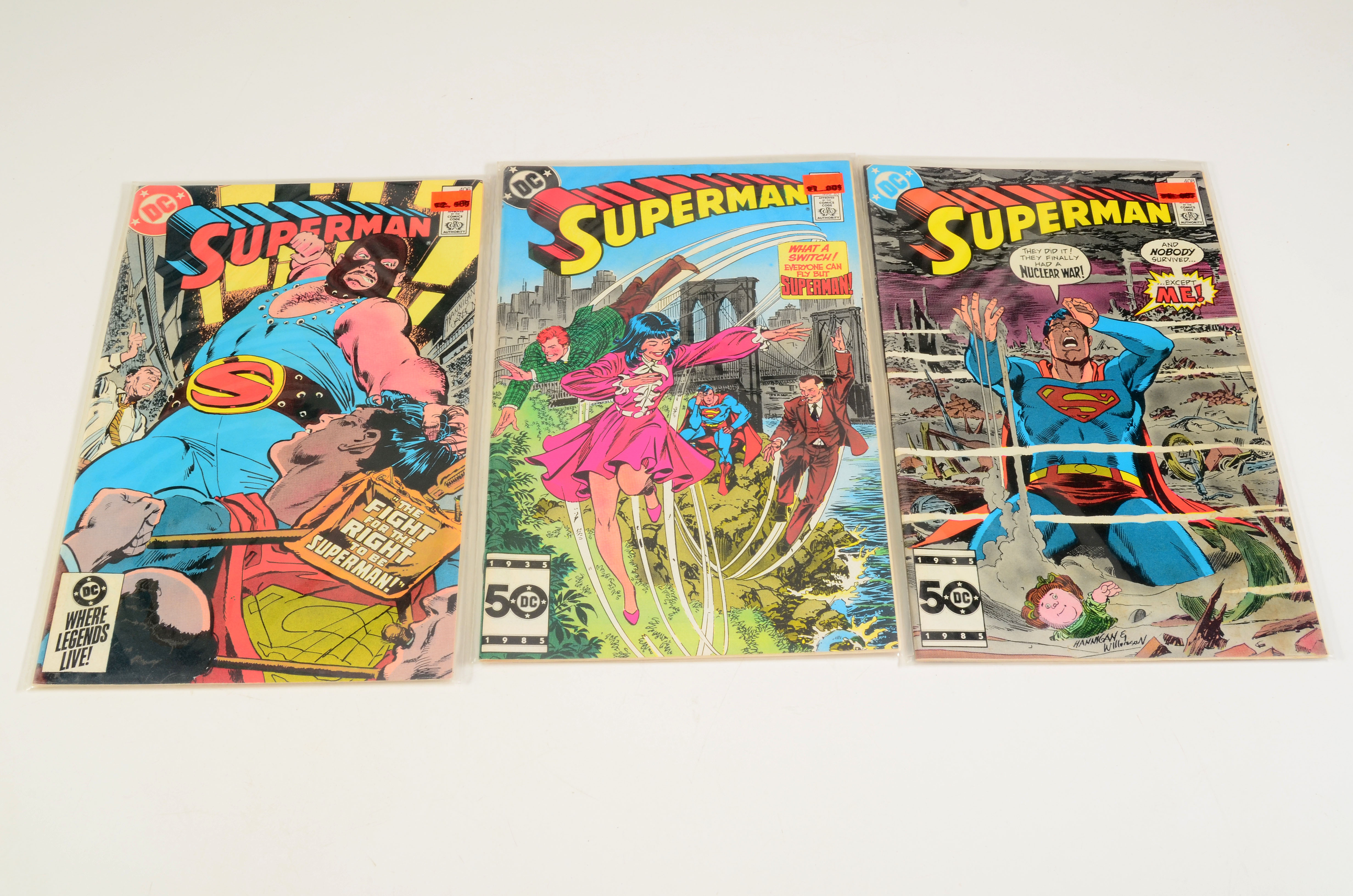 Late Issue First Series “Superman” Including Final Issue
