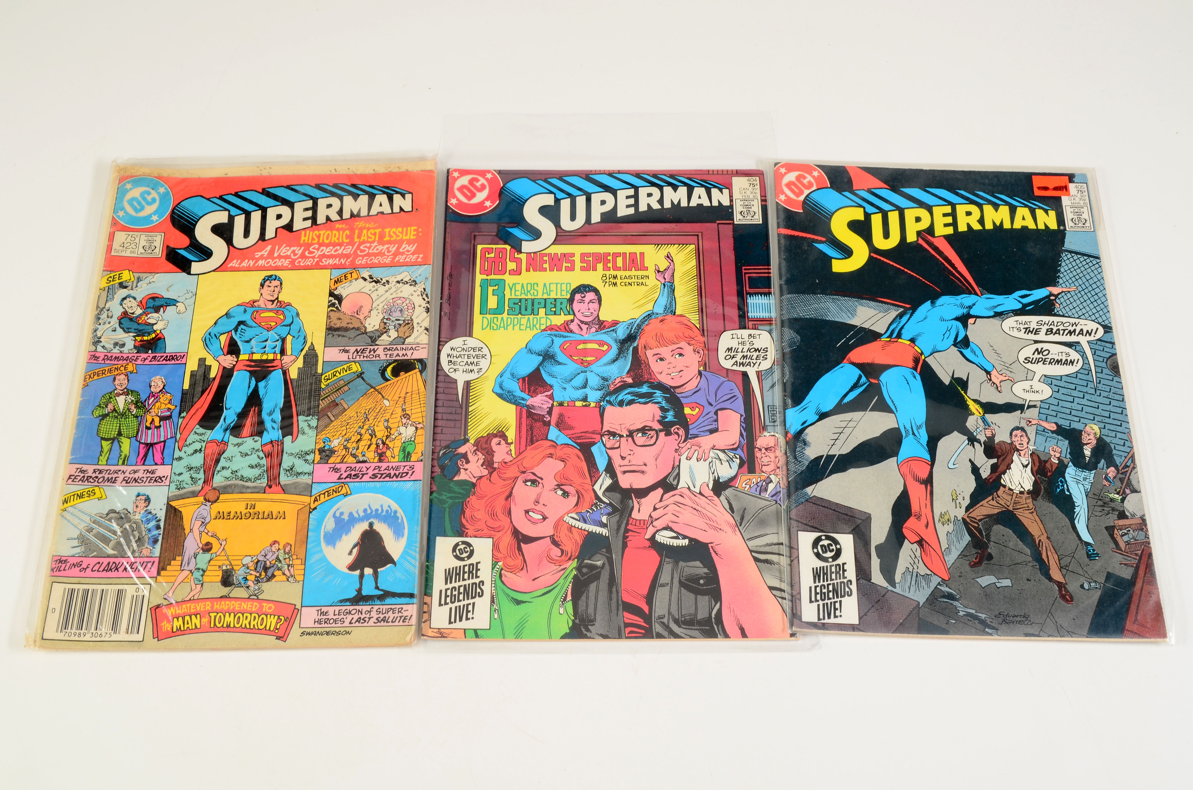 Late Issue First Series “Superman” Including Final Issue