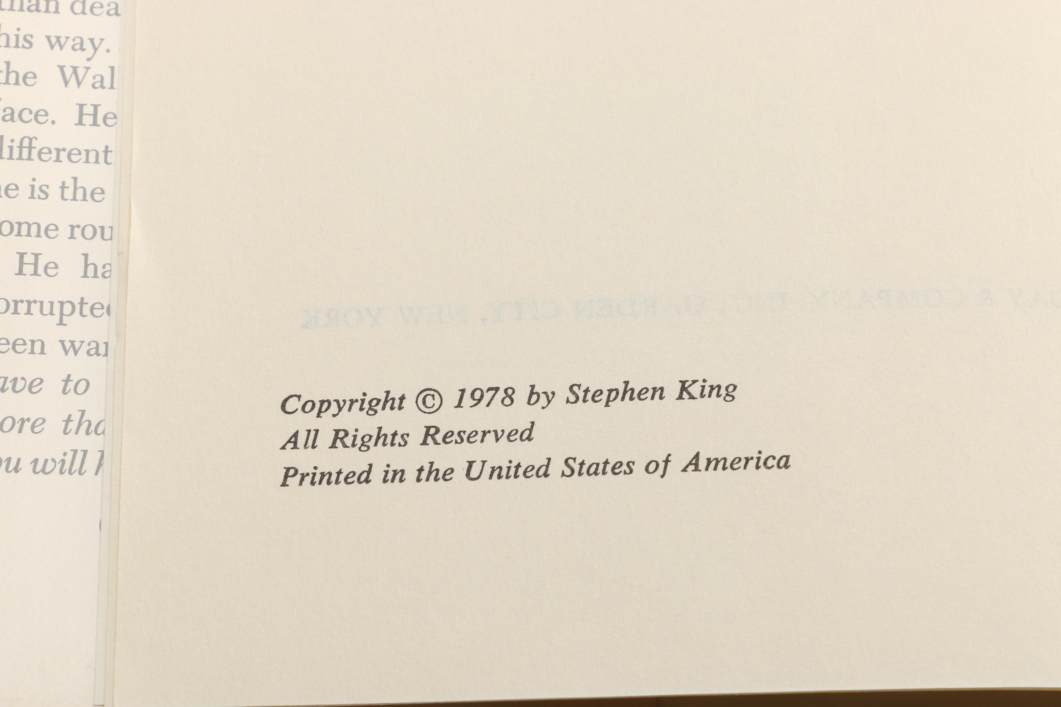 1978 Book Club Edition of "The Stand" by Stephen King