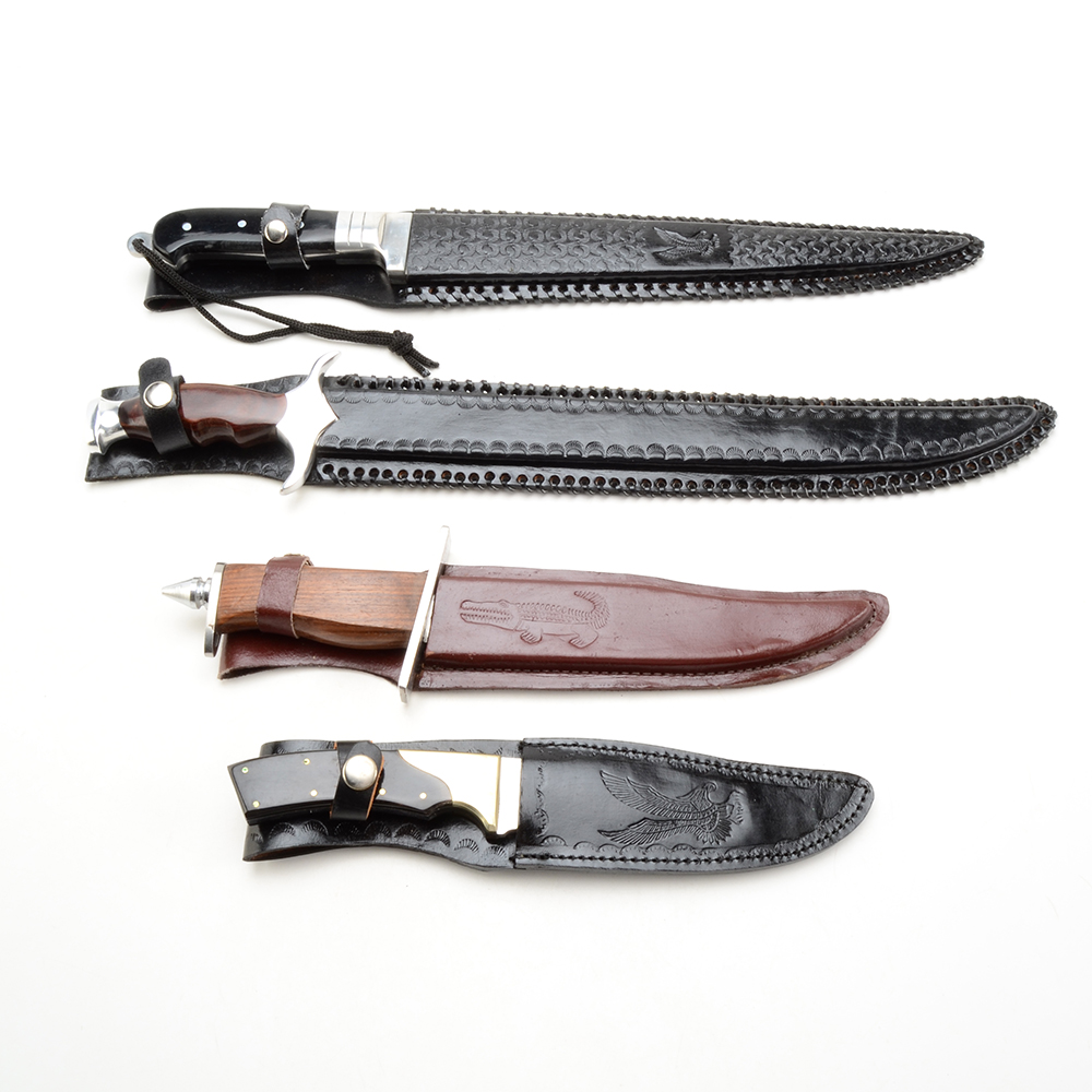 Group of Hunting Knives