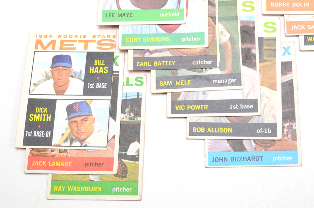 Forty 1964 Topps Baseball Cards