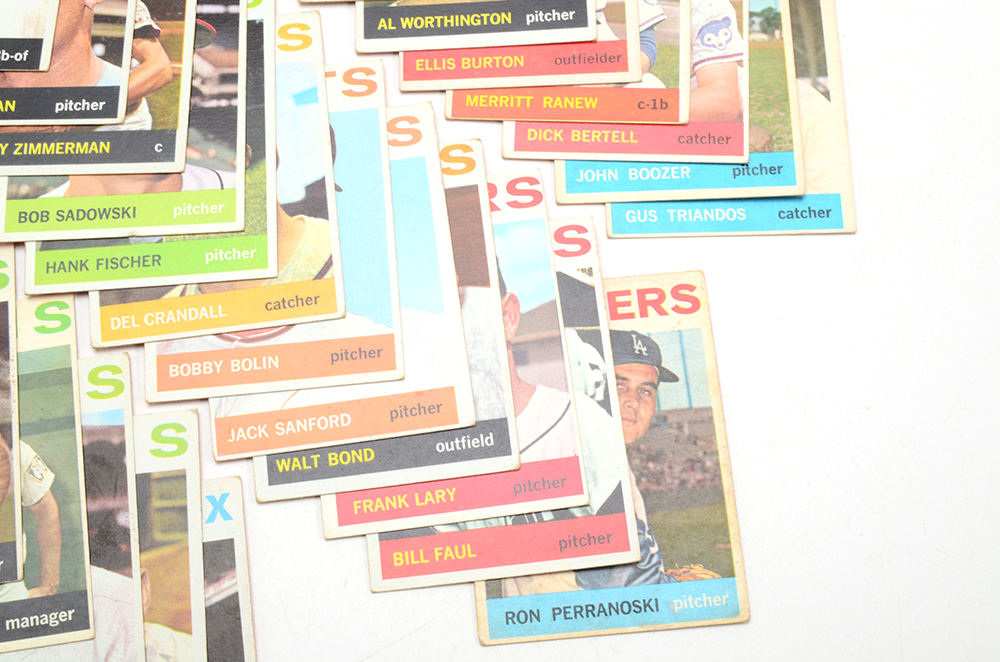 Forty 1964 Topps Baseball Cards