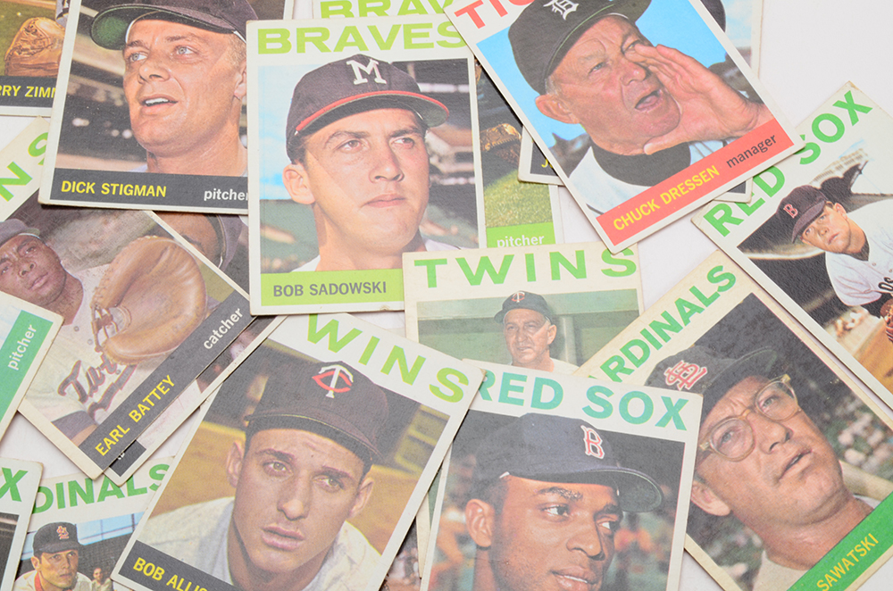 Forty 1964 Topps Baseball Cards