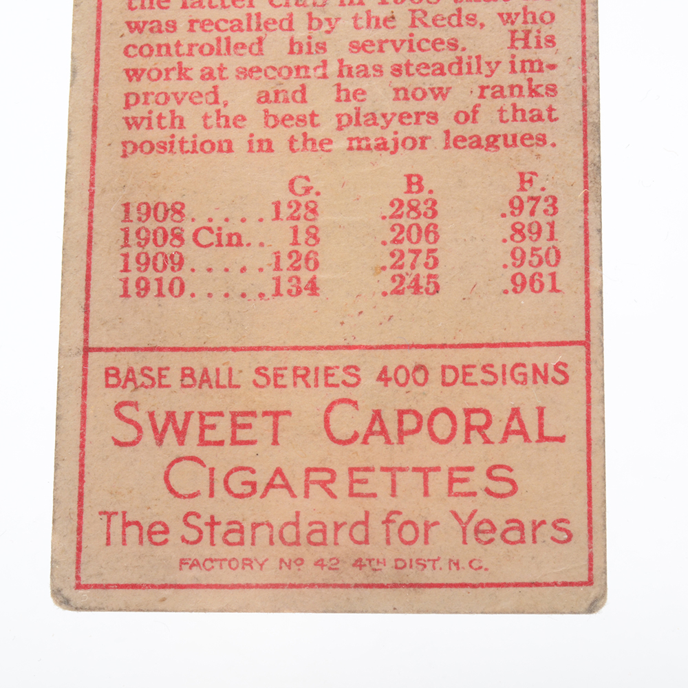 1910 Richard Egan Cincinnati Reds Tobacco Baseball Card