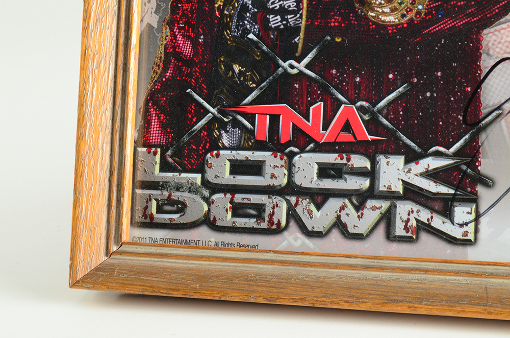 Autographed TNA "Lock Down" picture of "Sting"