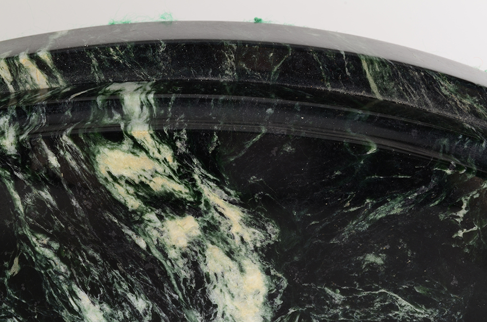 Dark Green Marble Pedestal Base